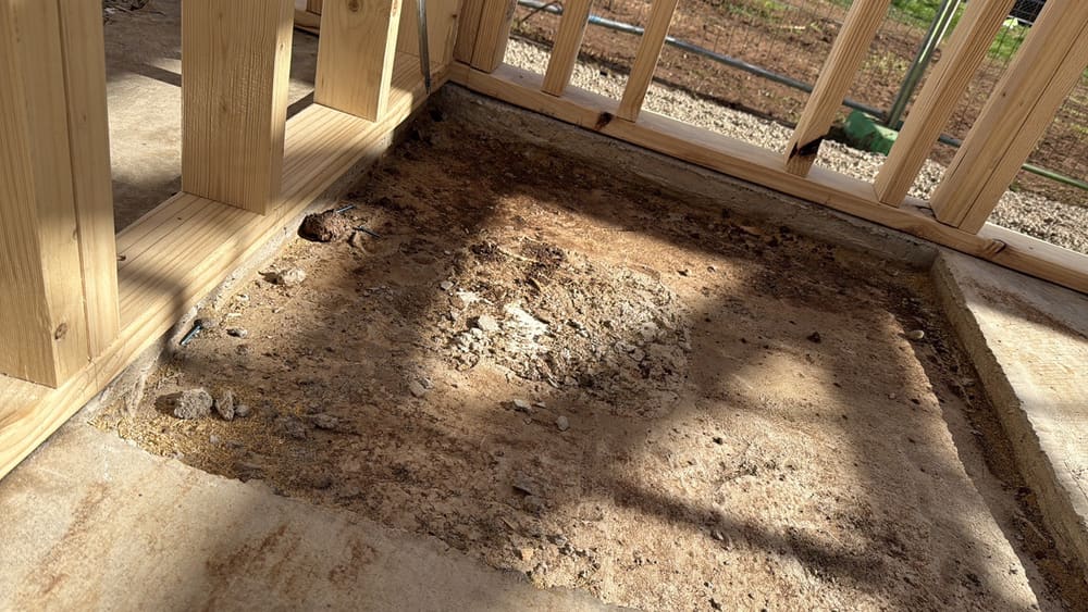 Extension required, recorded during a slab pre-pour inspection in Truganina