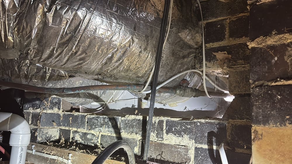 Improper construction practices, recorded during a building and pest inspection in Vermont