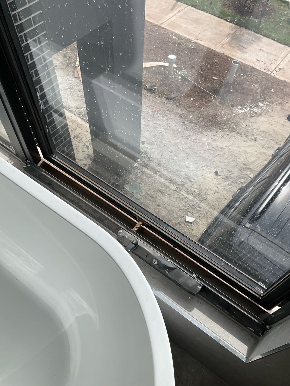 Opening restriction (125mm) required first floor, recorded during a lock-up inspection in Truganina