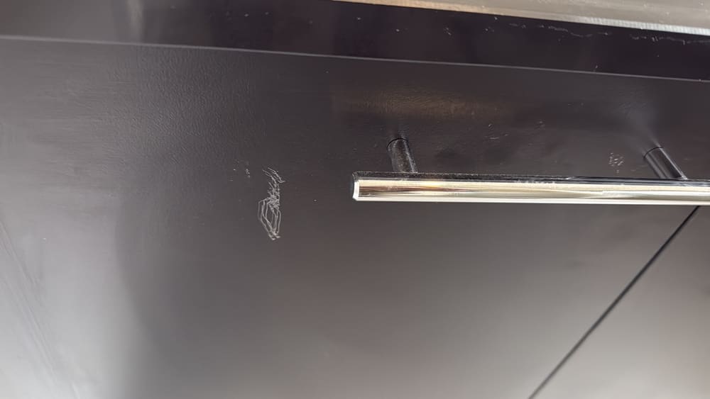 Scratched/damaged, recorded during a fixing inspection in Truganina