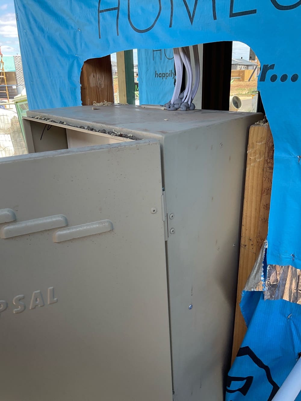 Seal around openings, recorded during a lock-up inspection in Aintree